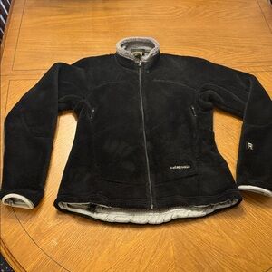 Patagonia Polartec Jacket Winter Coat Small Black Regulator Fleece Full Zip EUC